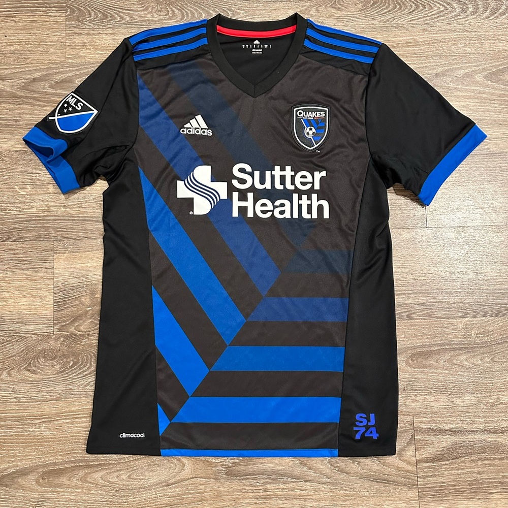 Adidas San Jose Earthquakes 2017-2018 Home Jersey Men’s Medium